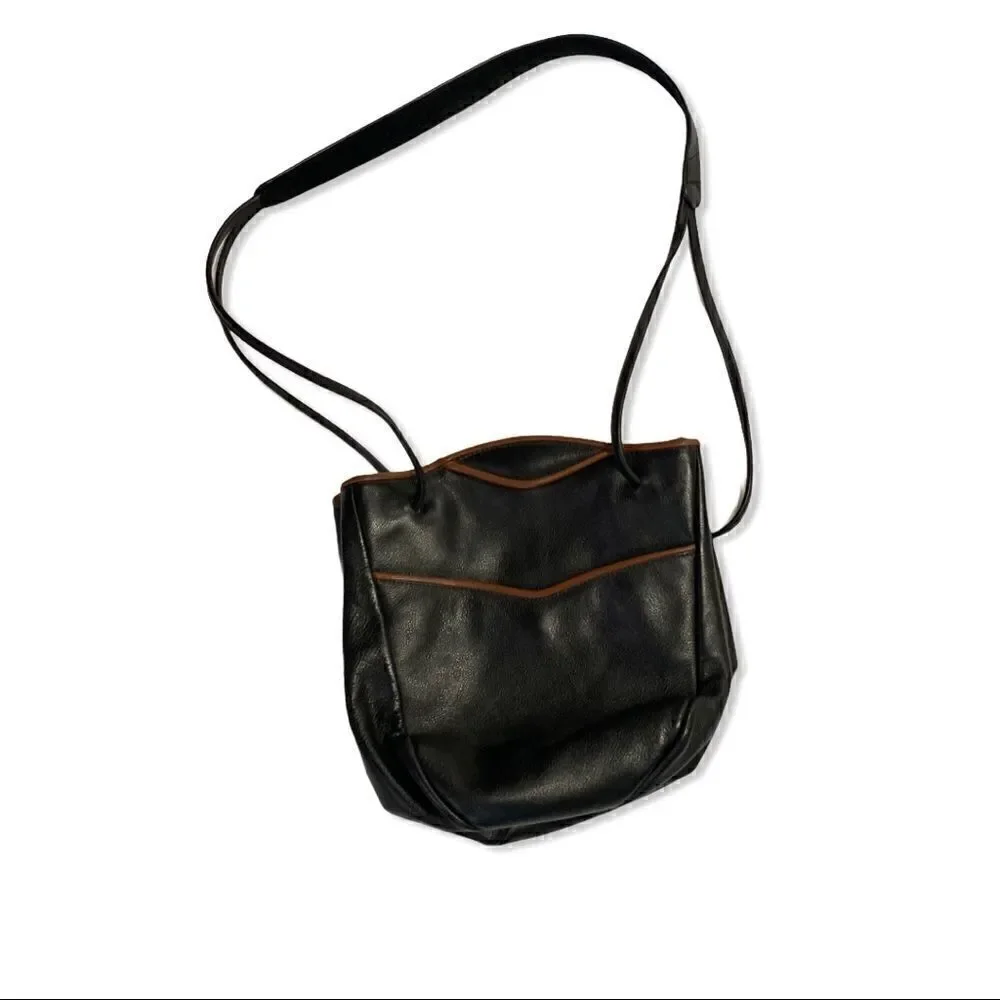 Jo Ann Page Marina Black Leather Purse!